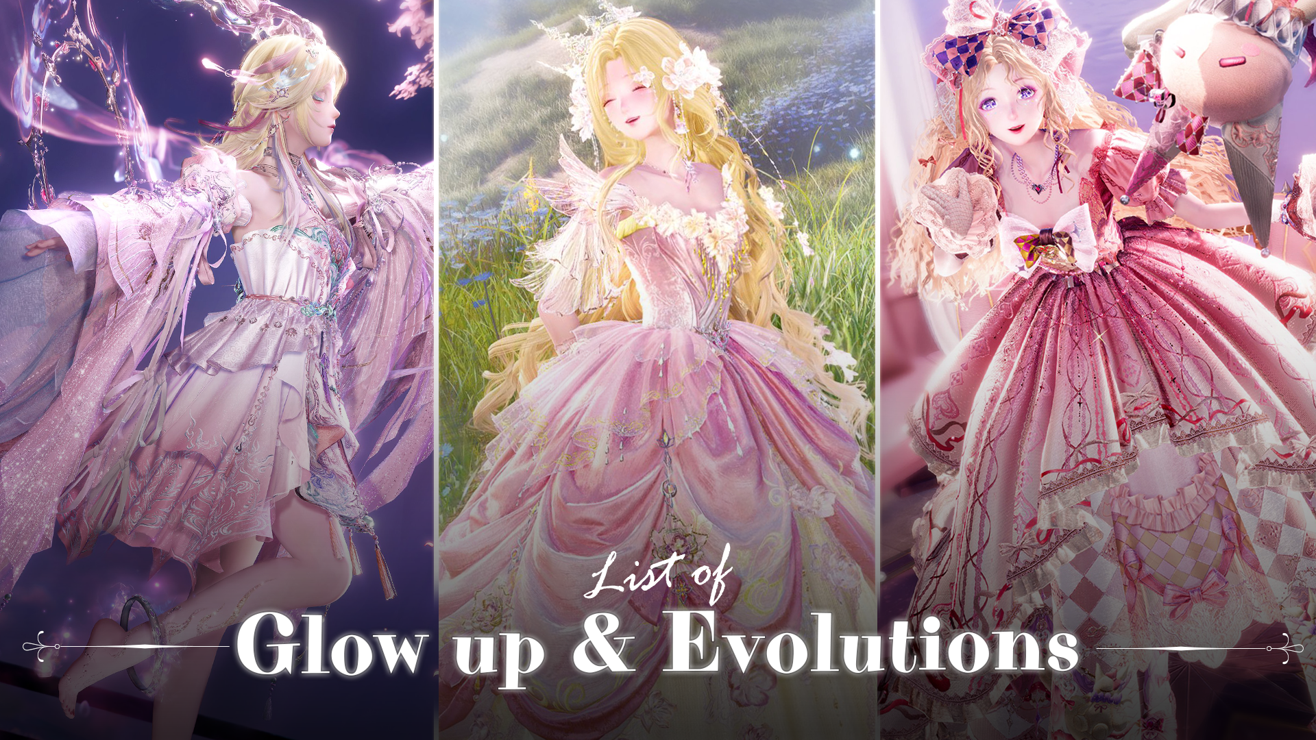 Infinity Nikki 5-Star Colors (Glow up and Evolutions)